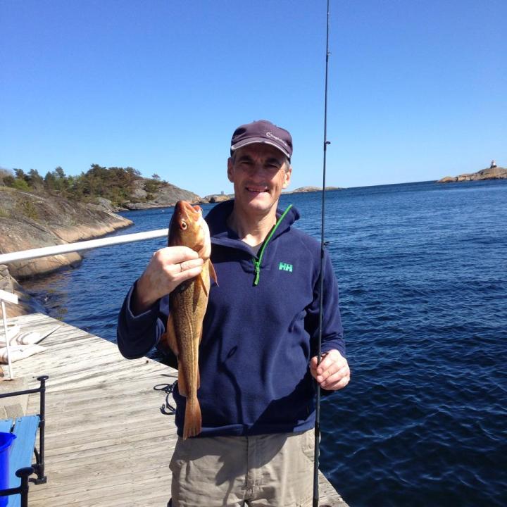 Støre i casual fiskeantrekk